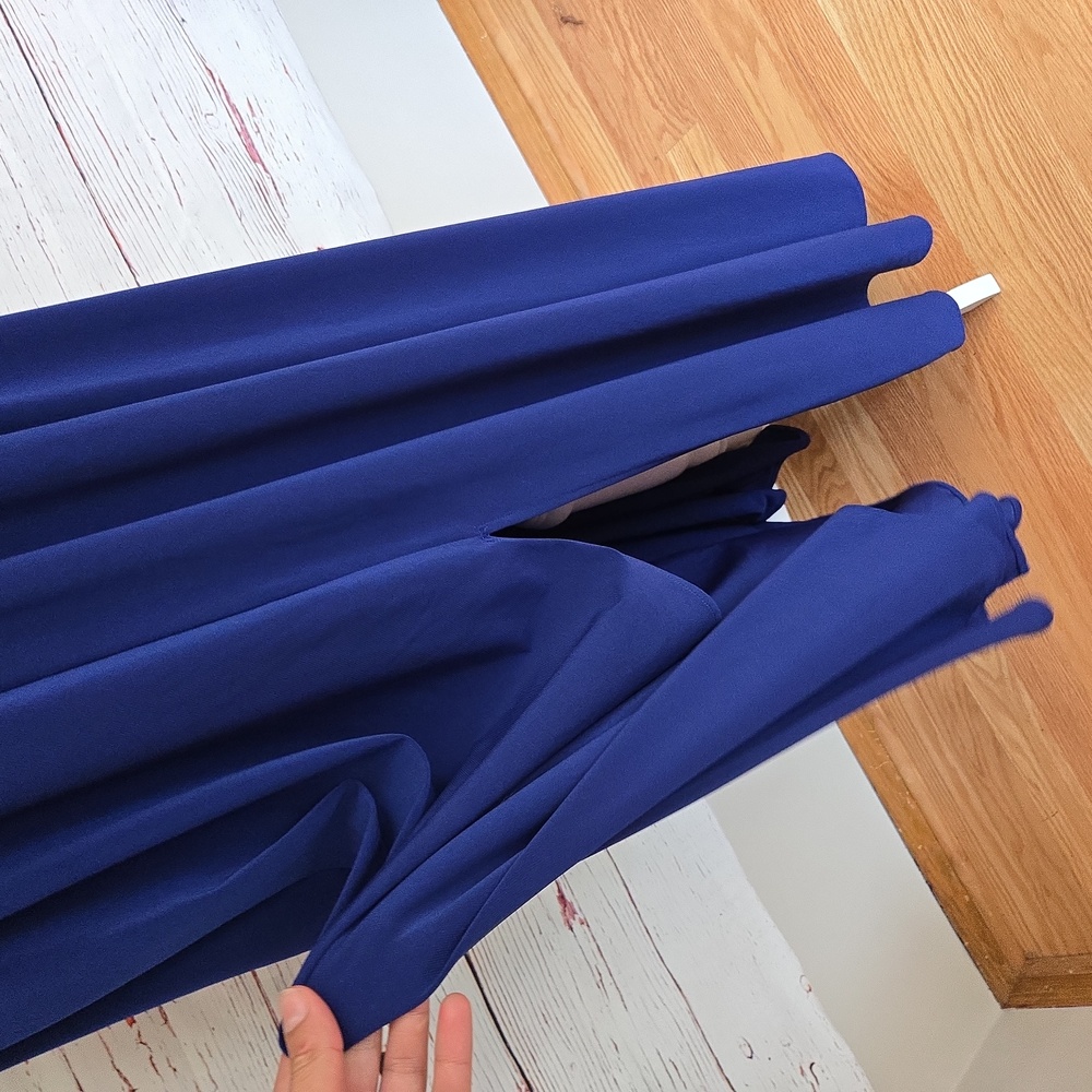 R & M Richards Long Halter Dress With Rhinetone Waistline Size 10 - Picture 9 of 17
